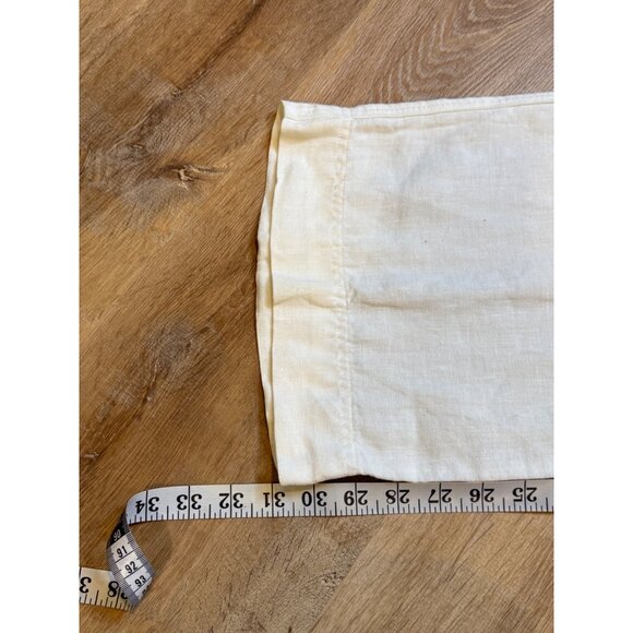 Lauren Ralph Lauren Womens White Linen Wide Leg Pants Size‎ 4 - Picture 5 of 6